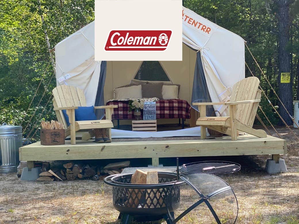 The Dyrt's photo at Tentrr Signature Site - An Island view at Kiwanis Beach - Coleman Cooking Site near North Waterboro, ME