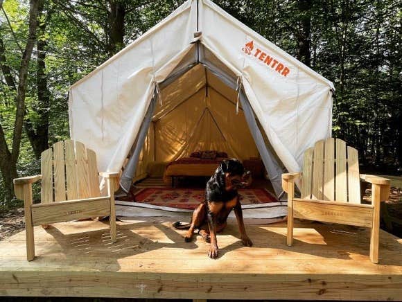 The Dyrt's photo at Tentrr Signature Site - Horseshoe River : Brookside near North Waterboro, ME