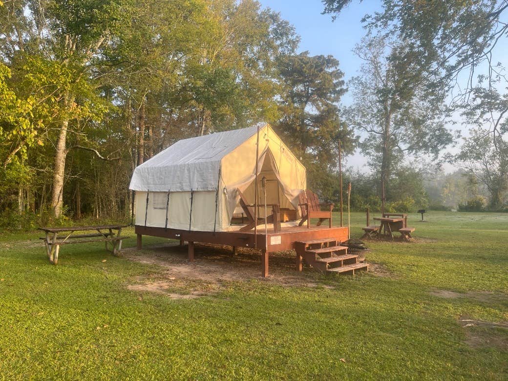 The Dyrt's photo at Tentrr State Park Site - Louisiana Lake Fausse Pointe - Cypress Site A - Single Camp near Breaux Bridge, LA