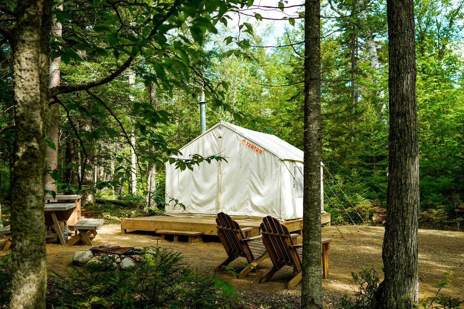 The Dyrt's photo at Tentrr State Park Site - Maine Mount Blue State Park - Wooded Site - Single Camp near Rumford, ME