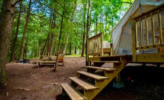 The Dyrt's photo at Tentrr Signature Site - Come As You Are at the Tentrr Catskill Retreat - Stream View - Single Camp with Queen Bunk Bed near Upper Delaware National Scenic and Recreation River