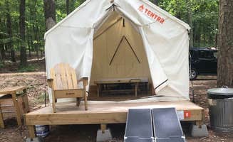 The Dyrt's photo at Tentrr State Park Site - Mississippi Tishomingo State Park - Haynes Lake South E - Single Camp - Wheelchair-Friendly near Dennis, MS