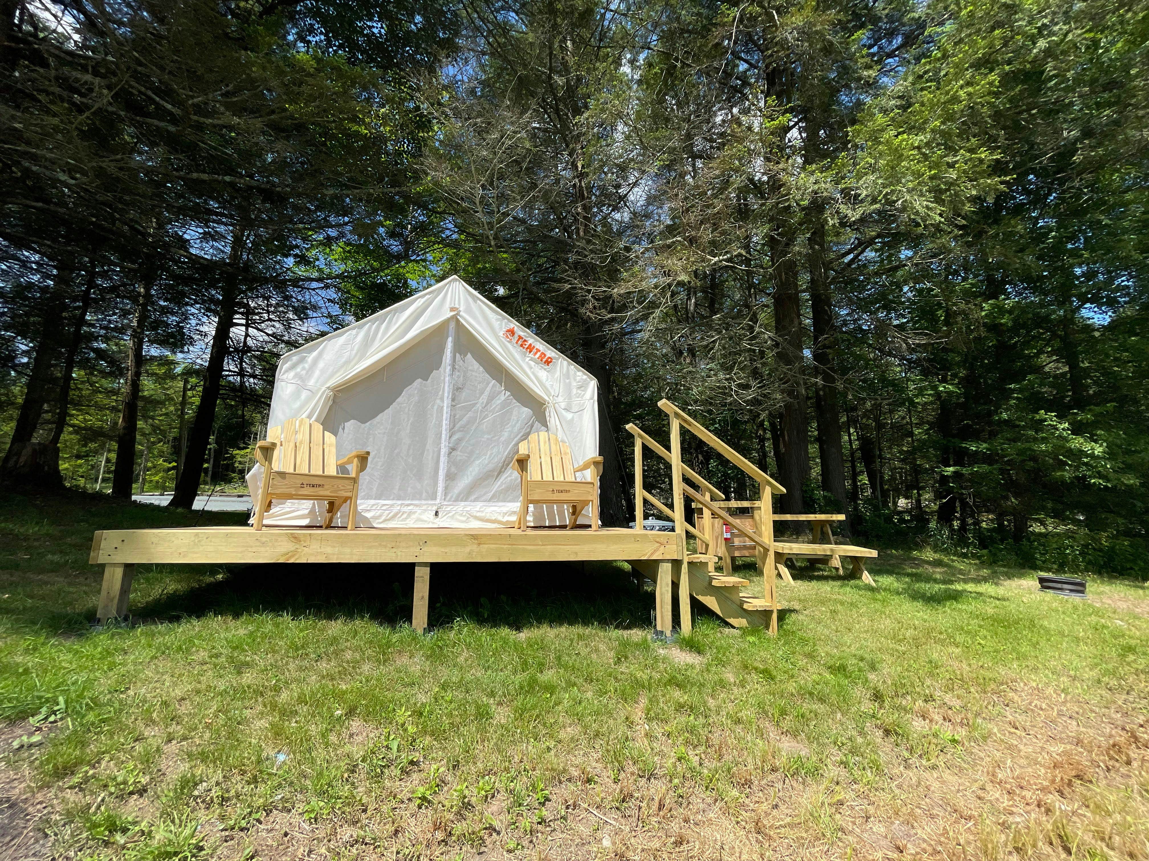 The Dyrt's photo at Tentrr Signature Site - Lakeview Glampsite "Lakeside Lounge" (G2) near Abington, PA