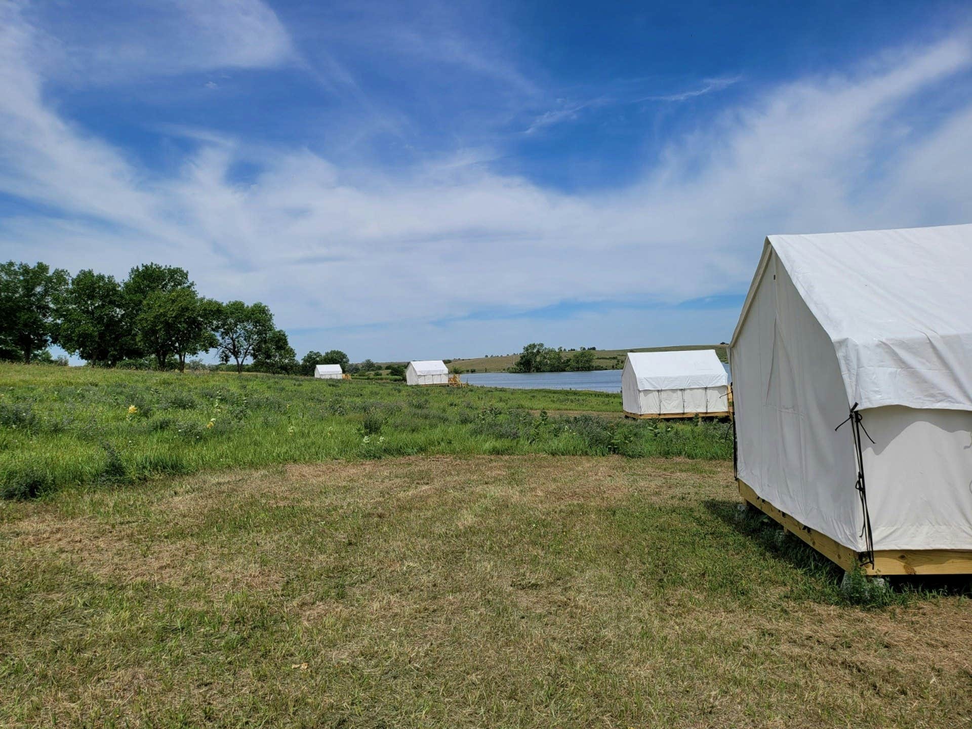 The Dyrt's photo at Tentrr State Park Site - Nebraska Sherman SRA ___ Redwood Lakeview B ___ Single Camp near Burwell, NE
