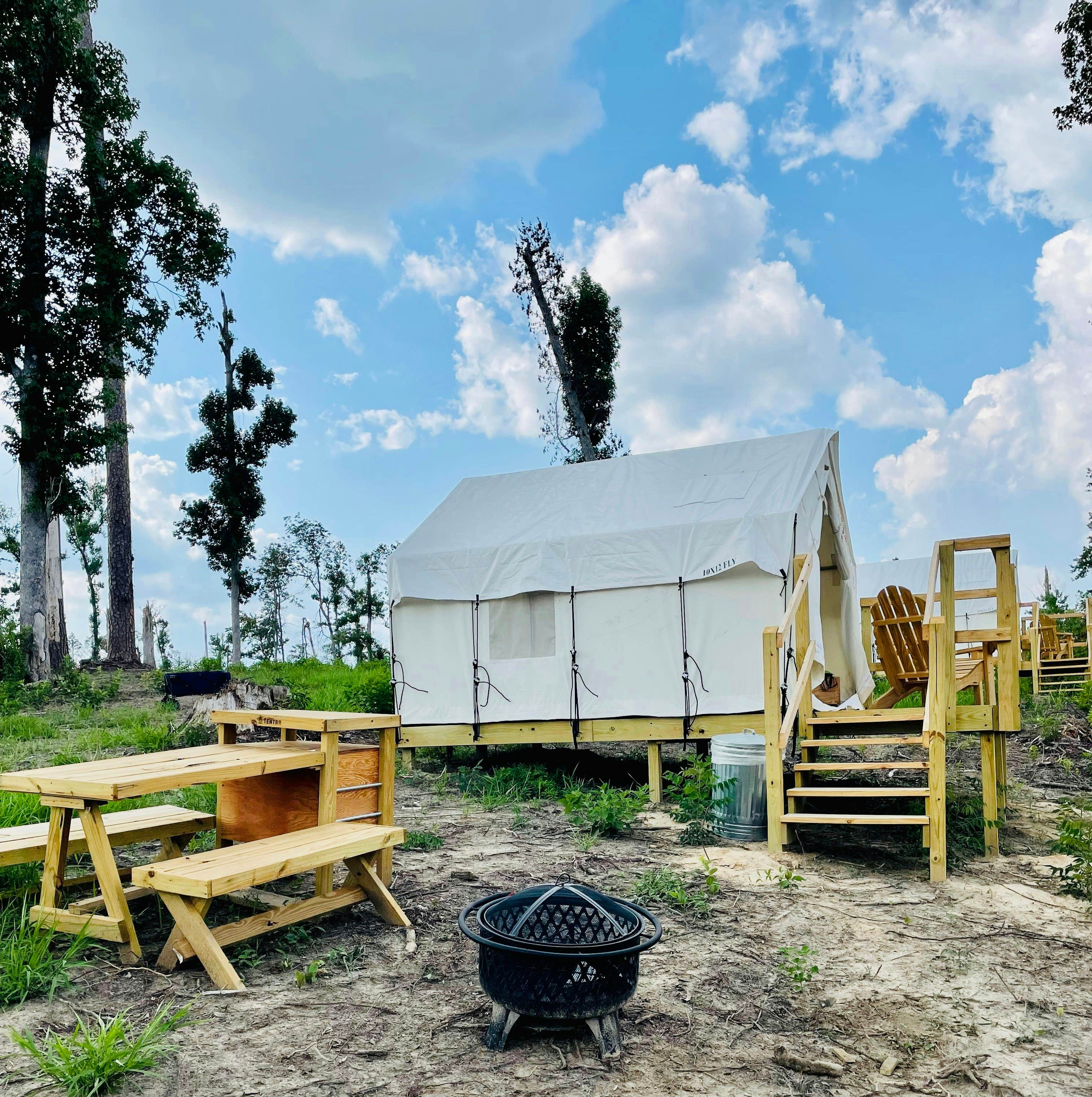 The Dyrt's photo at Tentrr State Park Site - Louisiana Sam Houston Jones State Park - Lagoon View C Single Camp near Lake Charles, LA