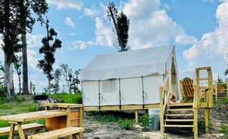 The Dyrt's photo at Tentrr State Park Site - Louisiana Sam Houston Jones State Park - Lagoon View C Single Camp near Lake Charles, LA