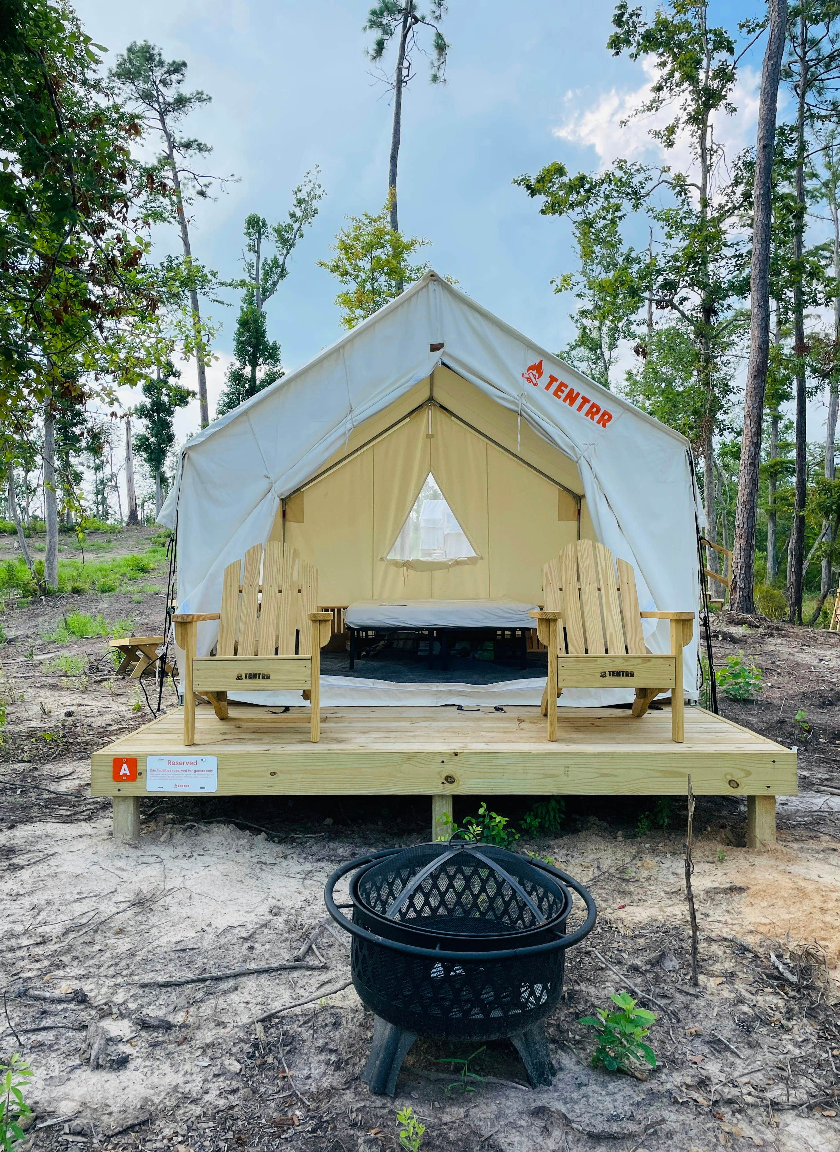 The Dyrt's photo at Tentrr State Park Site - Louisiana Sam Houston Jones State Park - Lagoon View A Single Camp near Lake Charles, LA