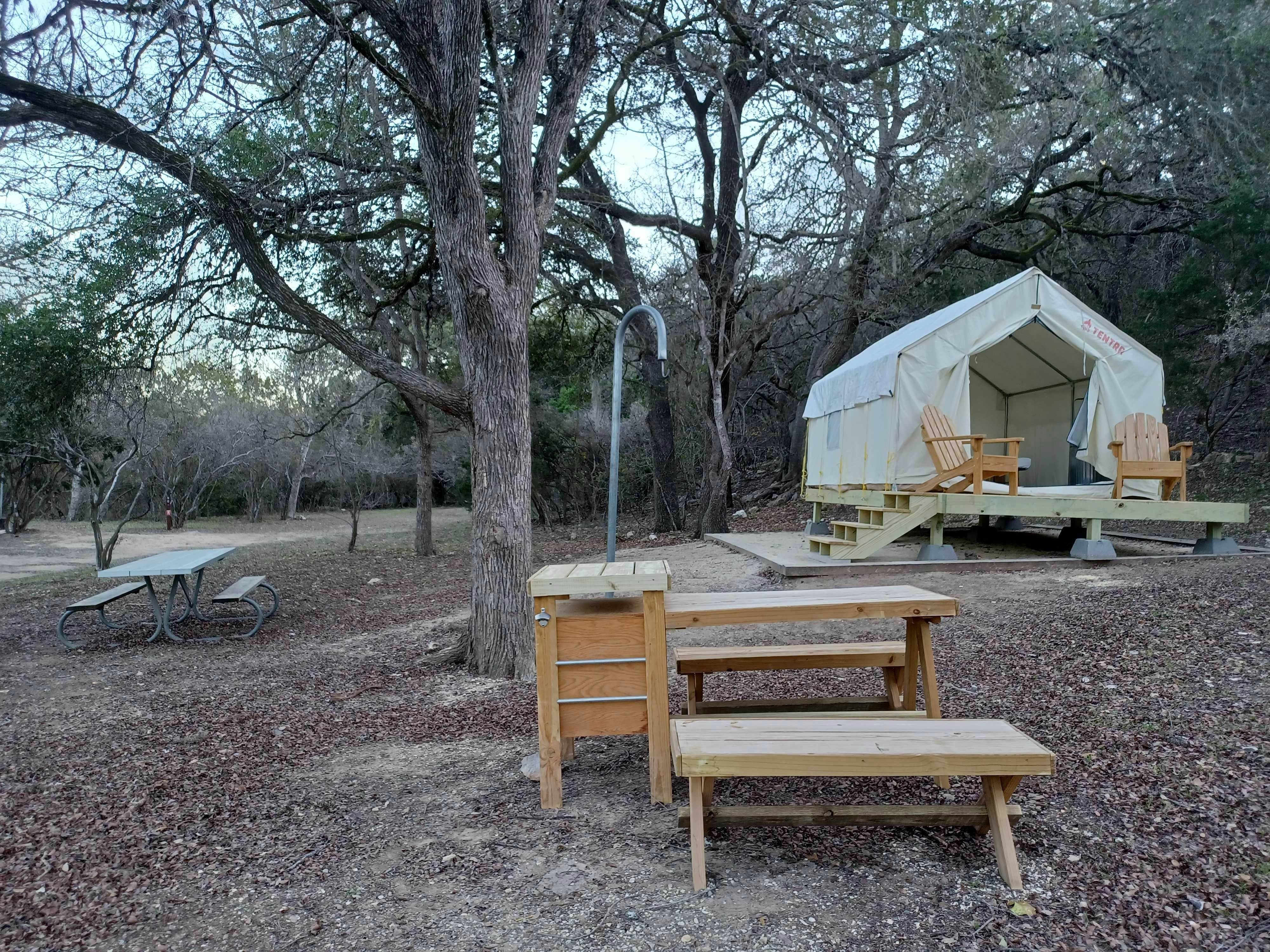 The Dyrt's photo at Tentrr State Park Site - Texas Guadalupe River State Park - Site E - Single Camp near Boerne, TX