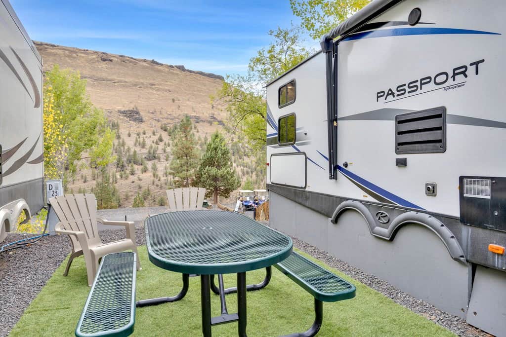 Lake S.'s photo of rv camping at Lake Simtustus Resort near Camp Sherman, OR