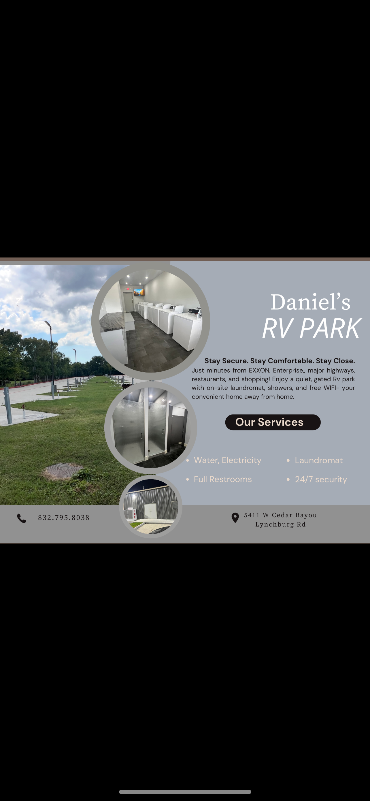 Camping near Cedar Cove: Daniel’s RV Park, Baytown, Texas