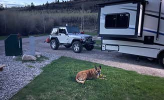 Mike B.'s photo of camping with pets at Moose Creek Ranch near Victor, ID