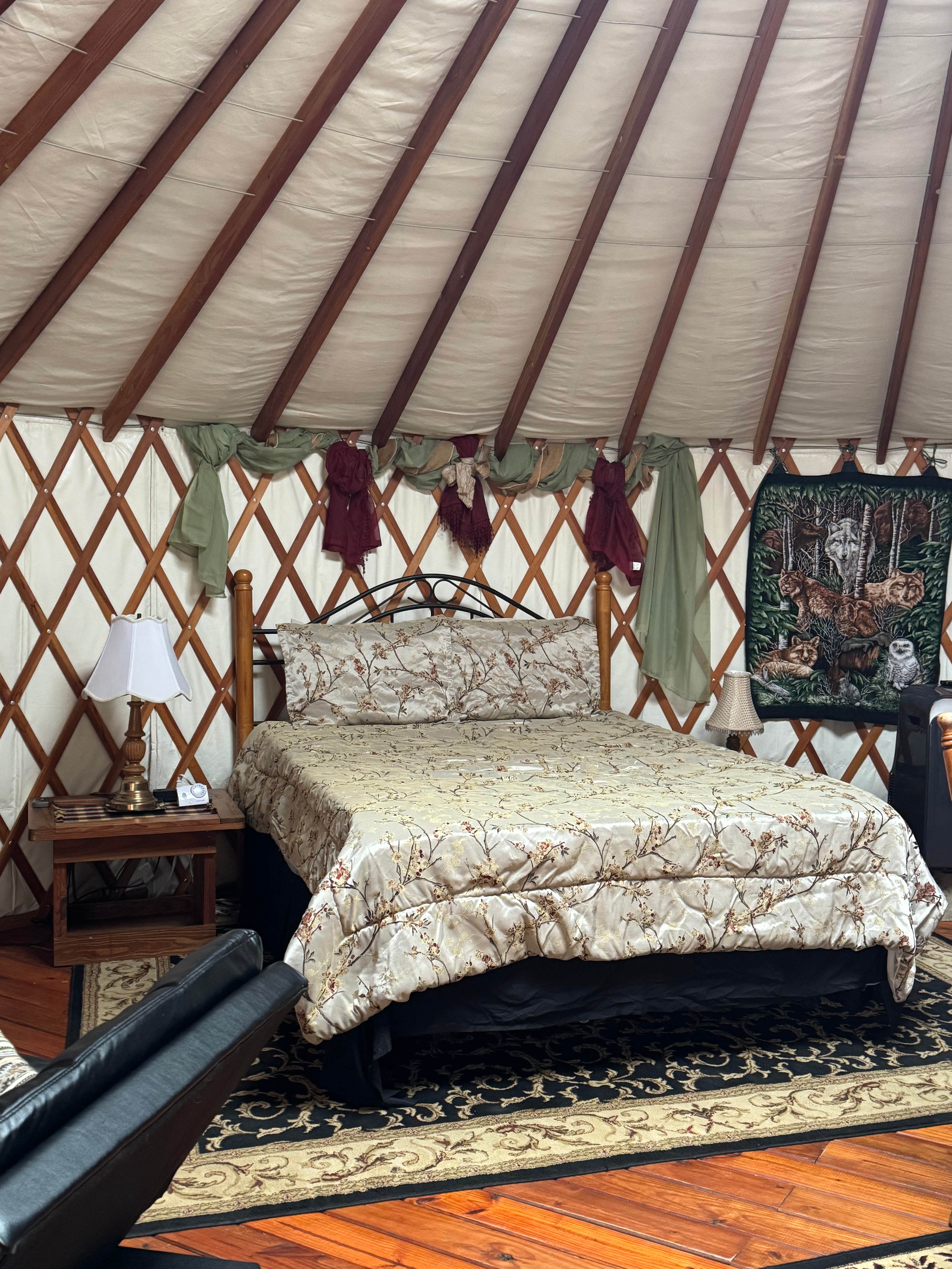 Annette K.'s photo of glamping accommodations at #1 Rock Tavern River Kamp near Syria, VA