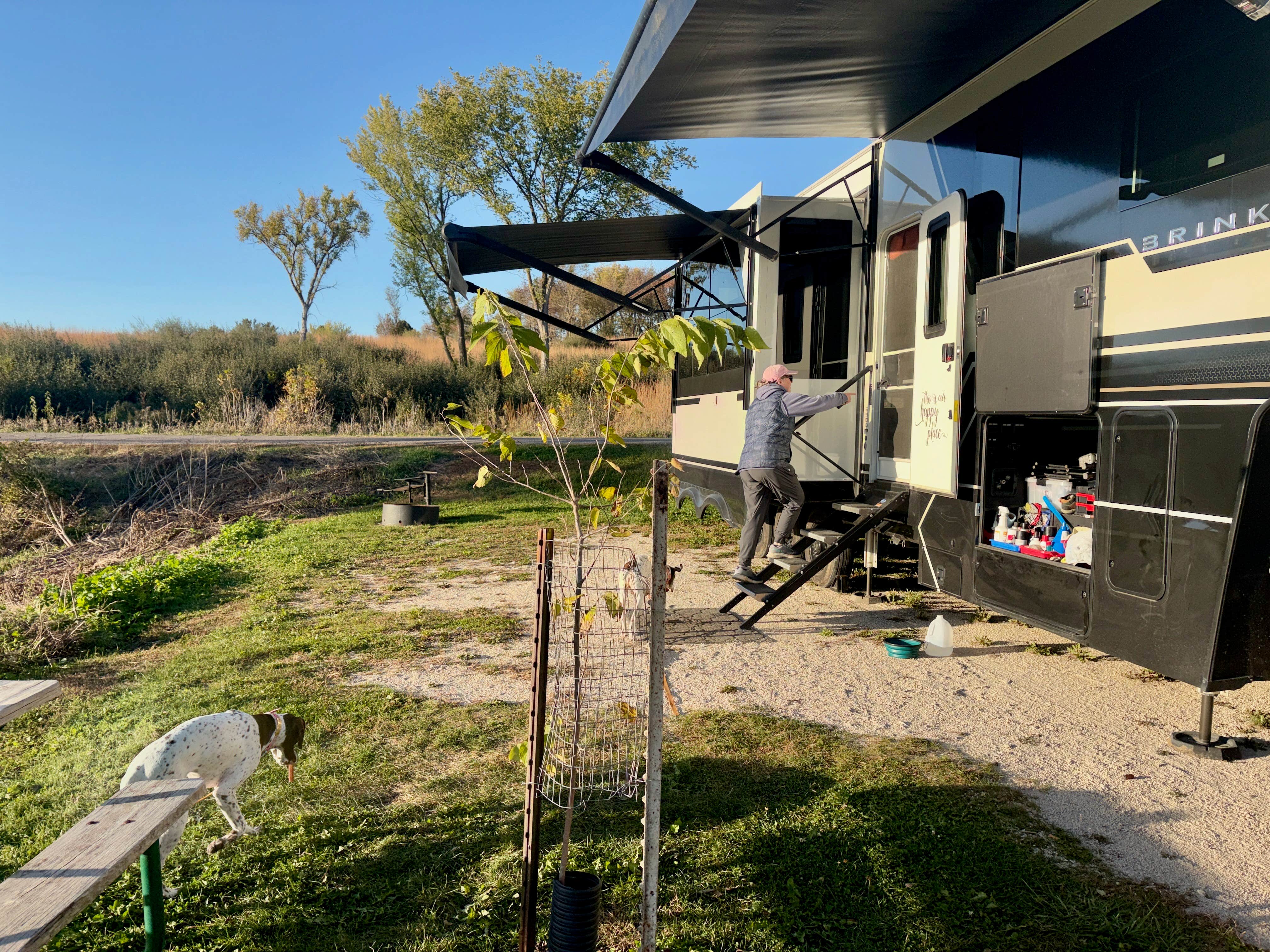 MickandKarla W.'s photo of camping with pets at Lake Anita State Park Campground in Iowa