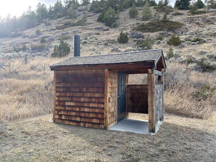 Camper-submitted photo at Sage Creek Cabin — Custer Gallatin National Forest near Pryor, MT