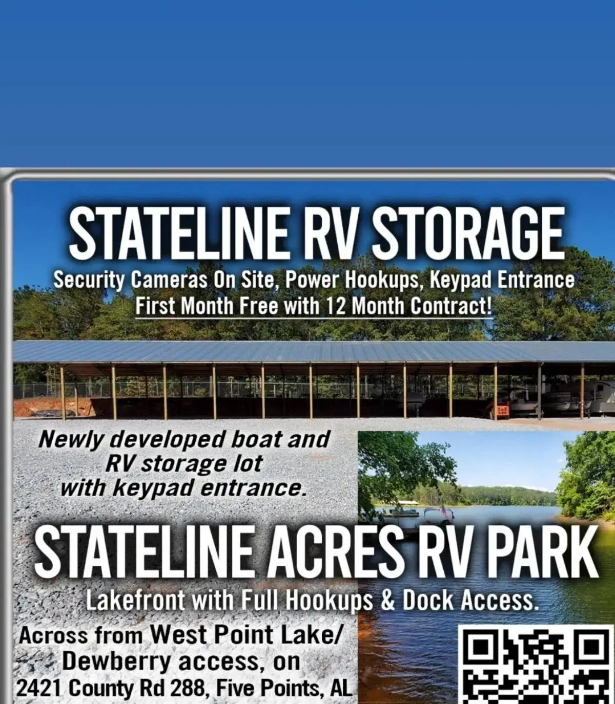 Camper-submitted photo at Stateline Acres RV Park near LaGrange, GA