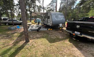 Gerard E.'s photo of camping with pets at Lake Macatawa Campground — Holland State Park near Grand Rapids, MI