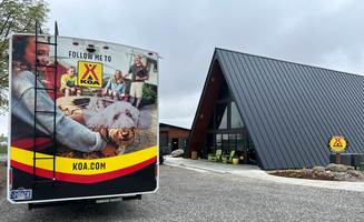 Lincoln W.'s photo of camping with pets at Seward/Lincoln West KOA Holiday near Columbus, NE