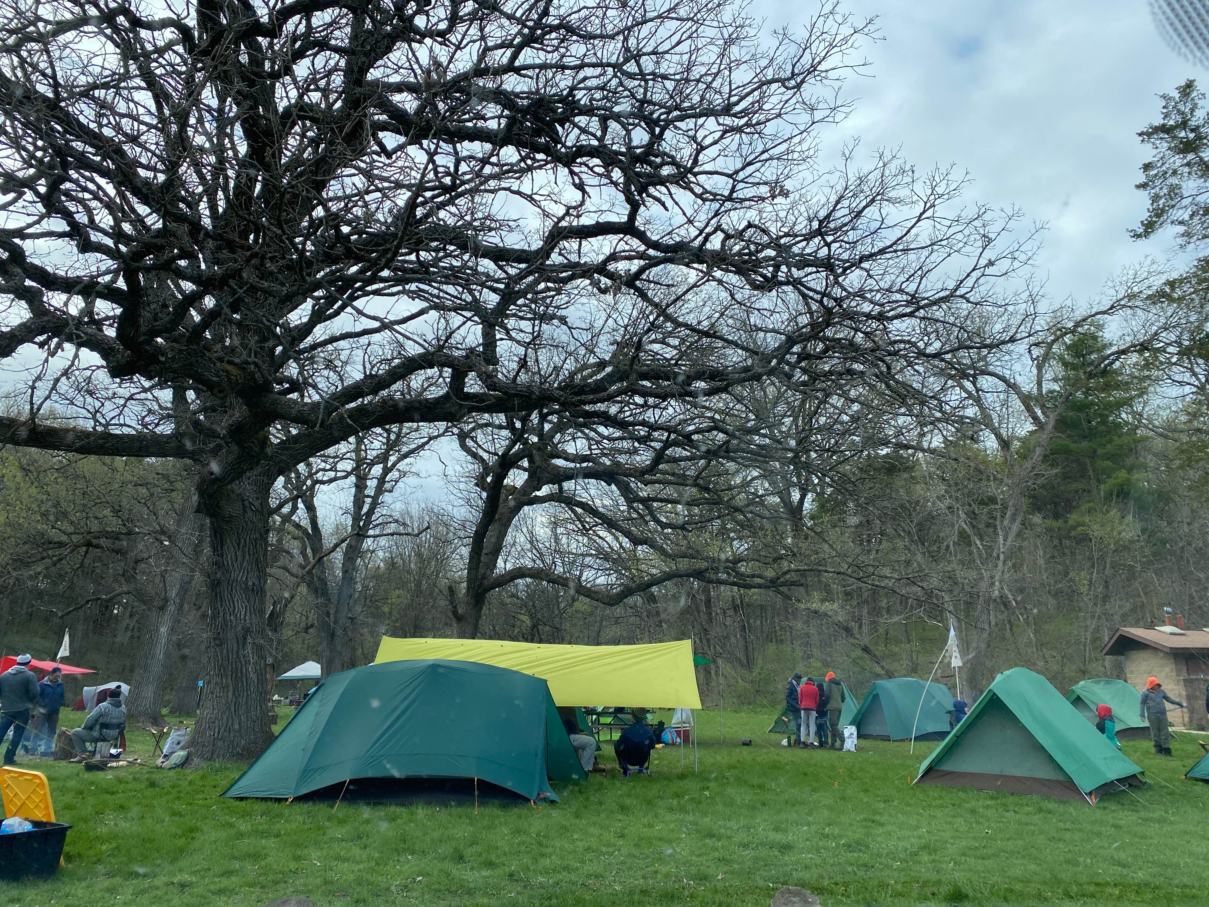 Camper-submitted photo at White Pines Forest State Park - Fox Canyon Youth Campground near Apple River, IL