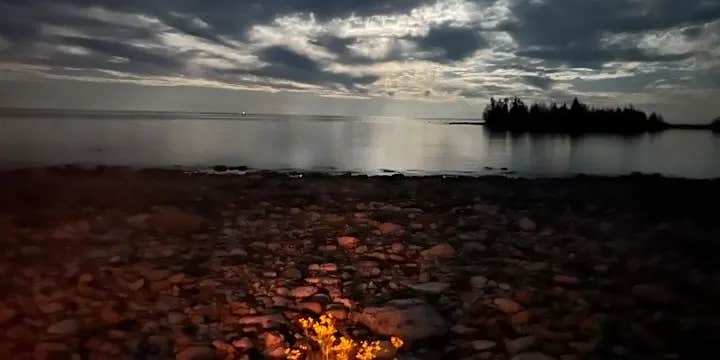 Camper submitted image from Lake Huron frontage campsite