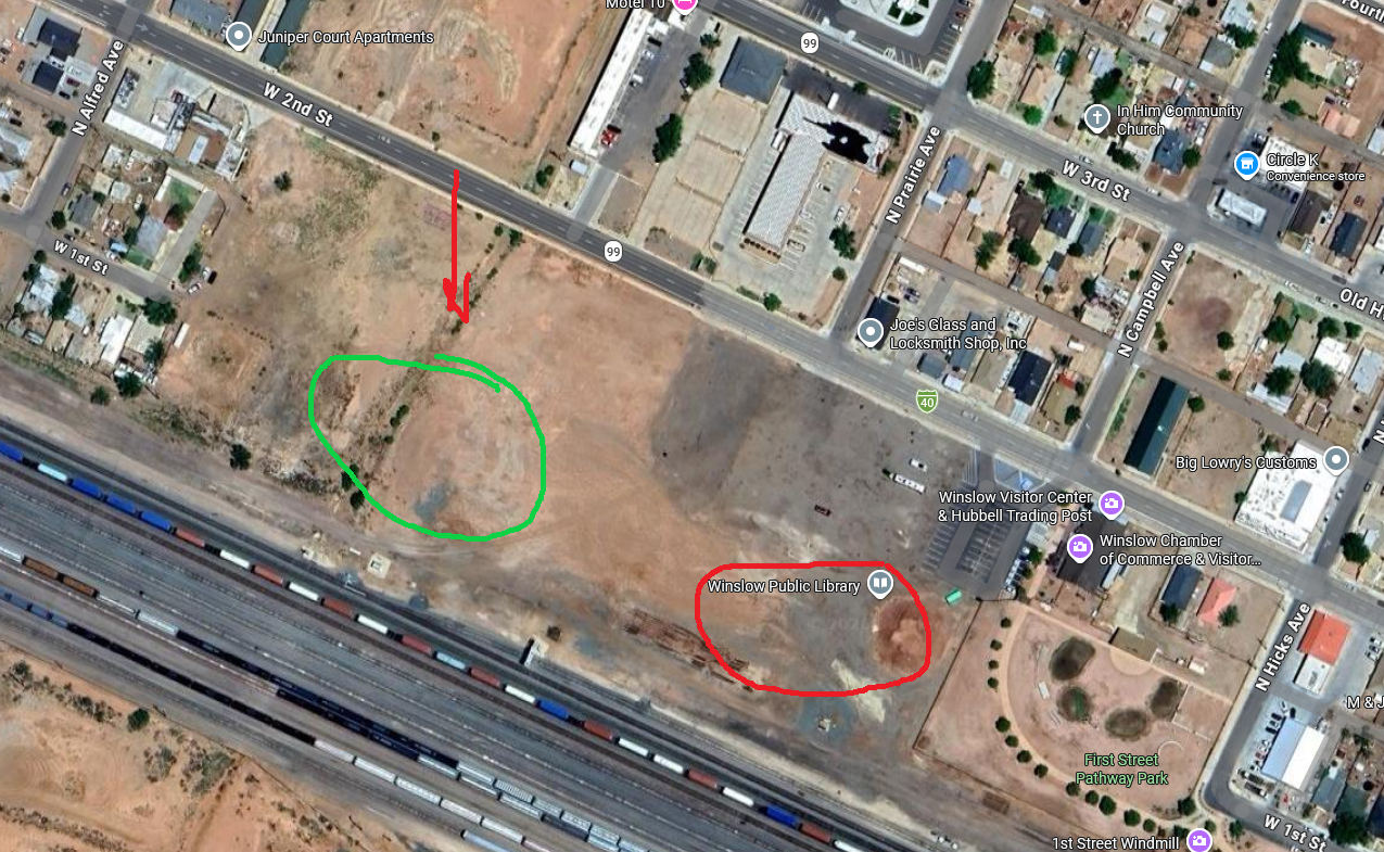 Camper-submitted photo at Winslow Visitor Center near Winslow, AZ