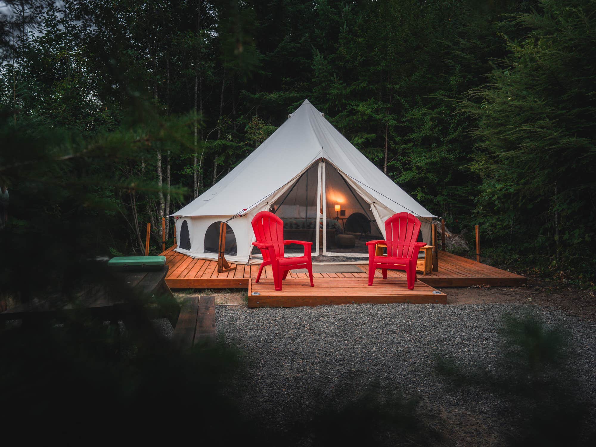 The Dyrt's photo of tent camping at Columbia Gorge Getaways near Mosier, OR