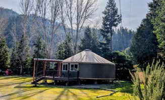 The Dyrt's photo of glamping accommodations at Strawhouse Resorts and Cafe near Burnt Ranch, CA