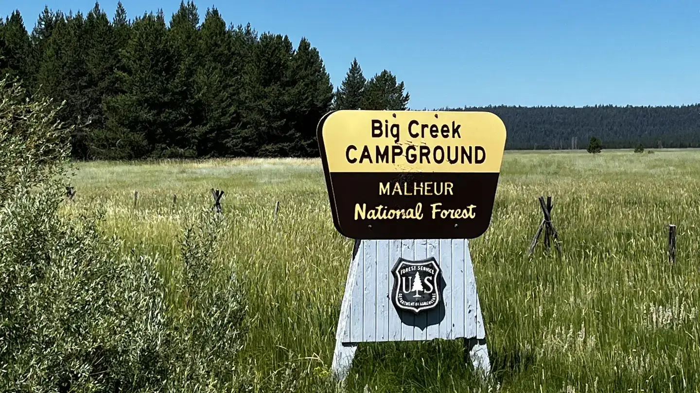 Camping near Huddleston Snowpark: Big Creek Campground — Malheur National Forest, Seneca, Oregon
