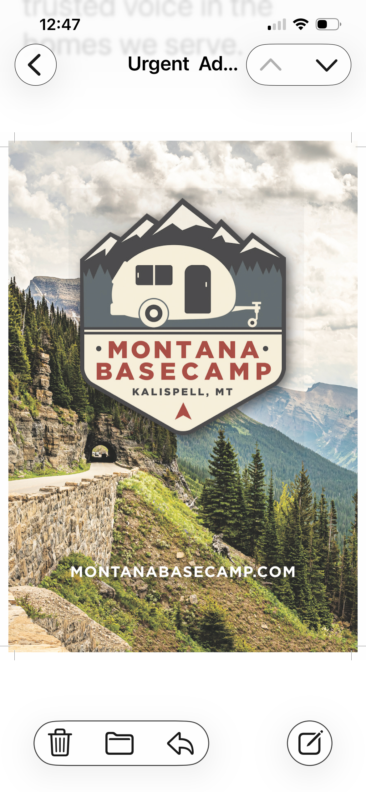 Camper submitted image from Montana Basecamp - 1