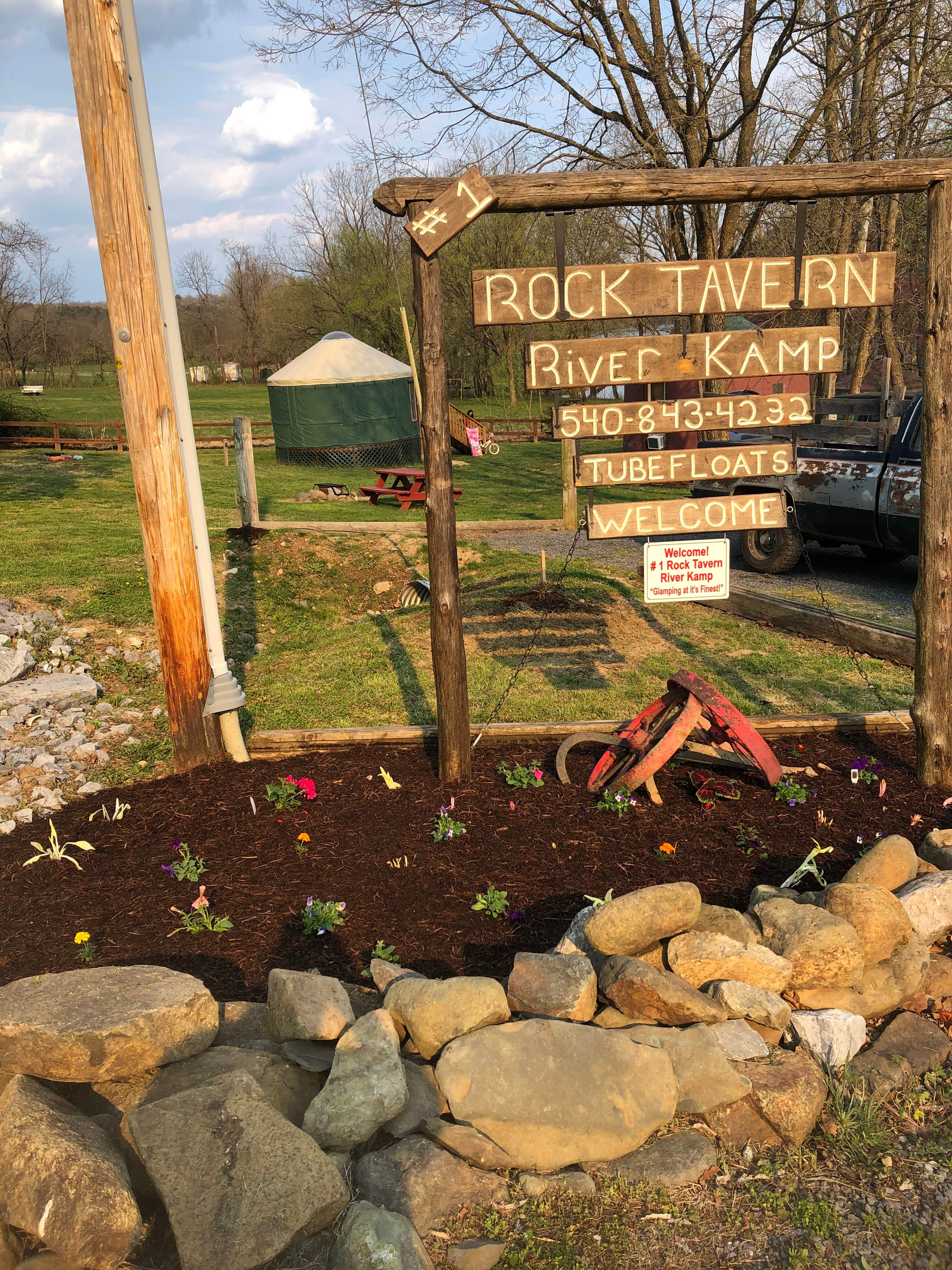 Annette K.'s photo of tent camping at #1 Rock Tavern River Kamp near Harrisonburg, VA