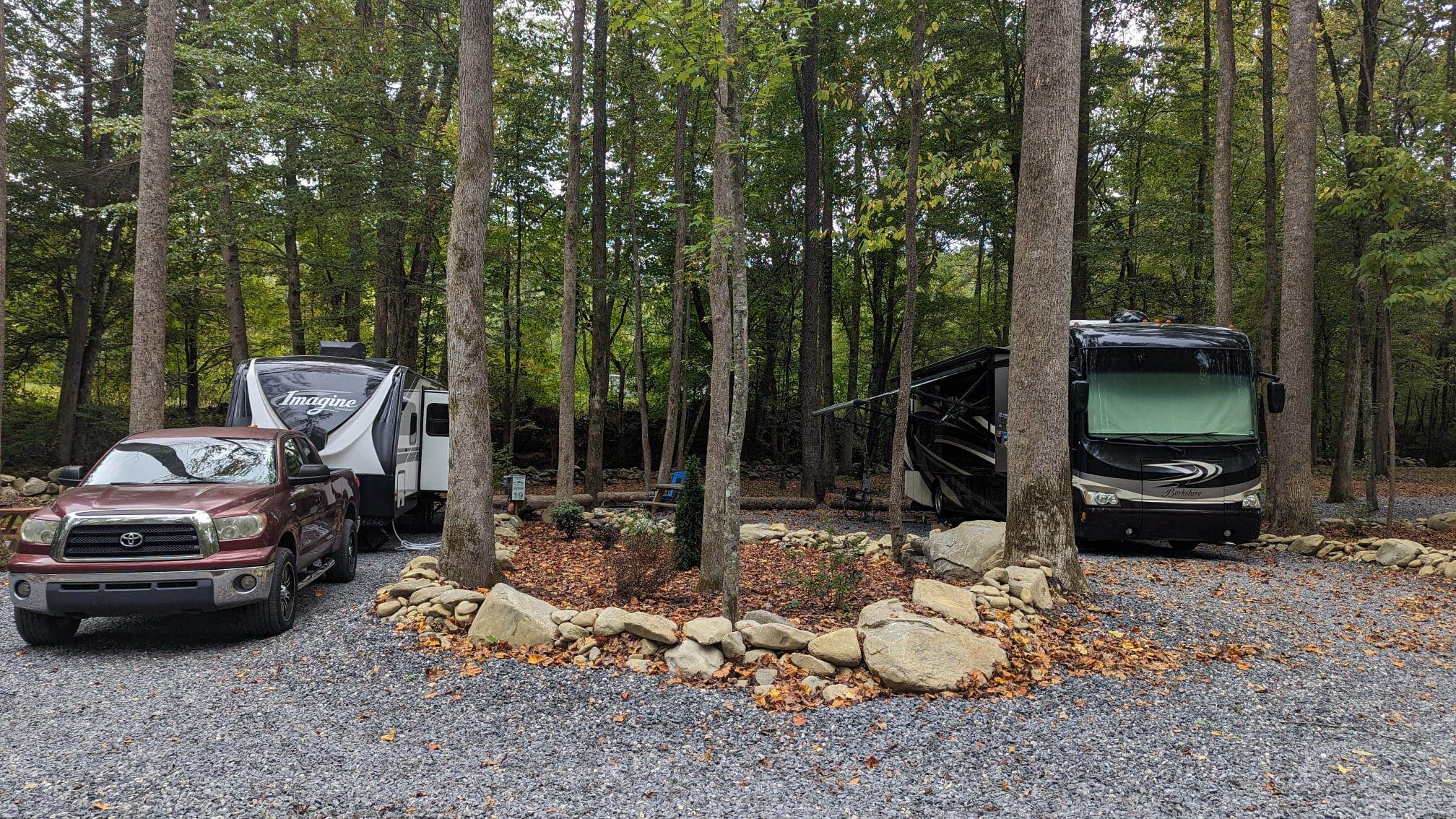 Angela G.'s photo of rv camping at Smokey Mountain Hidden Stills RV Campground near Bulls Gap, TN