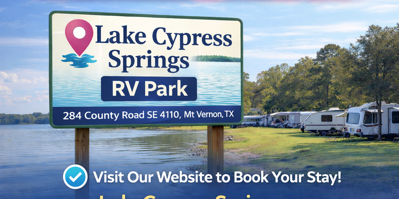 Camper submitted image from Lake Cypress Springs RV PARK