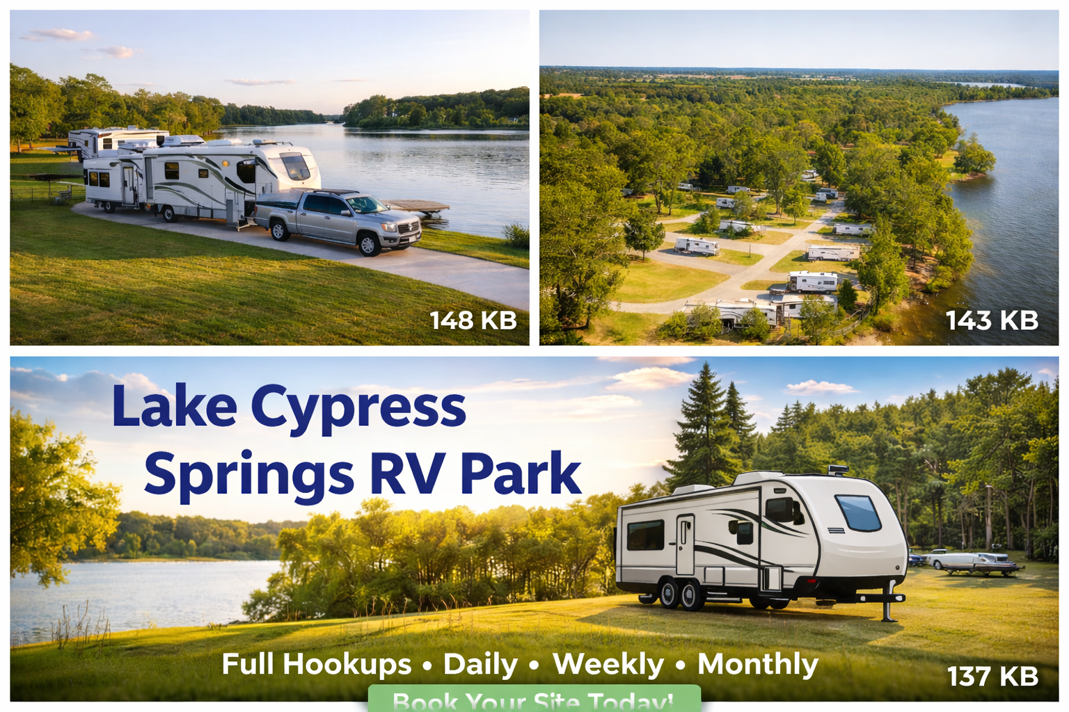 Camper-submitted photo at Lake Cypress Springs RV PARK near Mount Vernon, TX