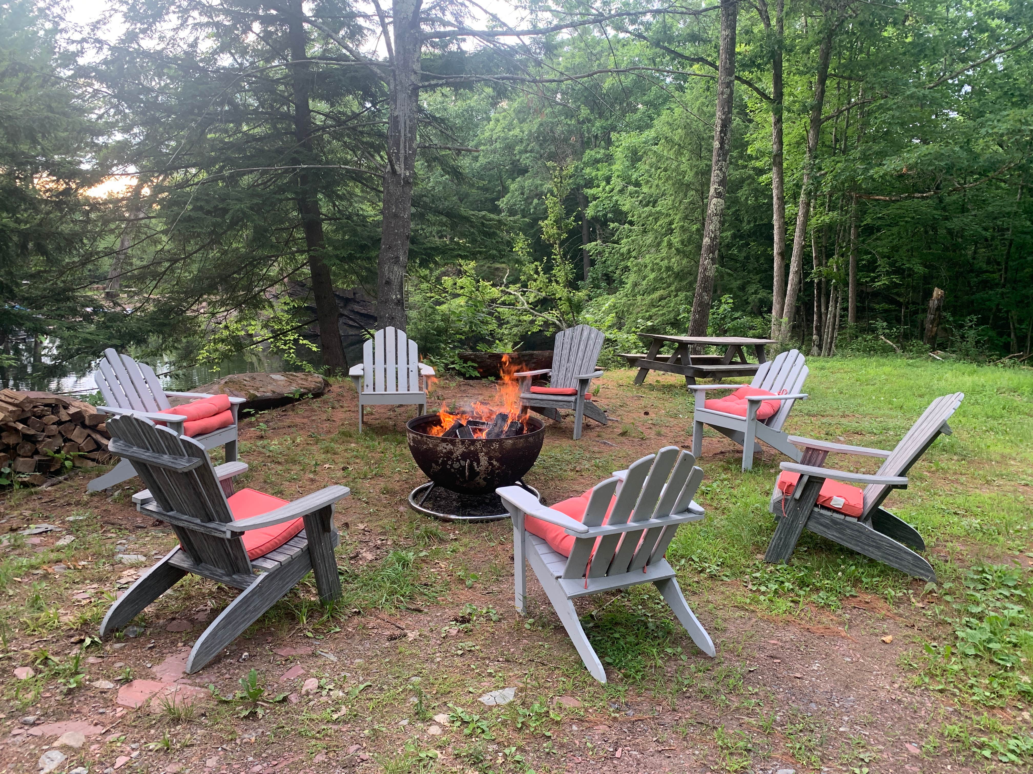 Camper-submitted photo at Slateville Secluded Campsites - Wood Included near Salem, NY