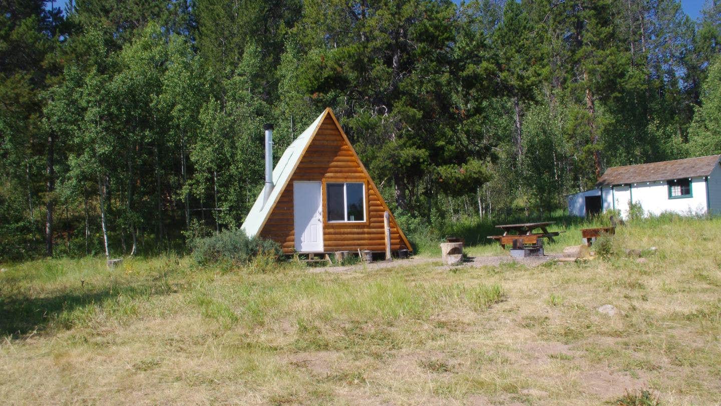 The Dyrt's photo of a cabin at Clear Creek Guard Station near Alpine, WY
