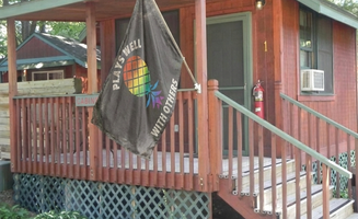 Cindy's photo of glamping accommodations at Avatan Family Nudist Campground near White Bear Lake, MN