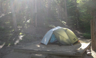 Eric K.'s photo of tent camping at Longs Peak Campground — Rocky Mountain National Park near Johnstown, CO