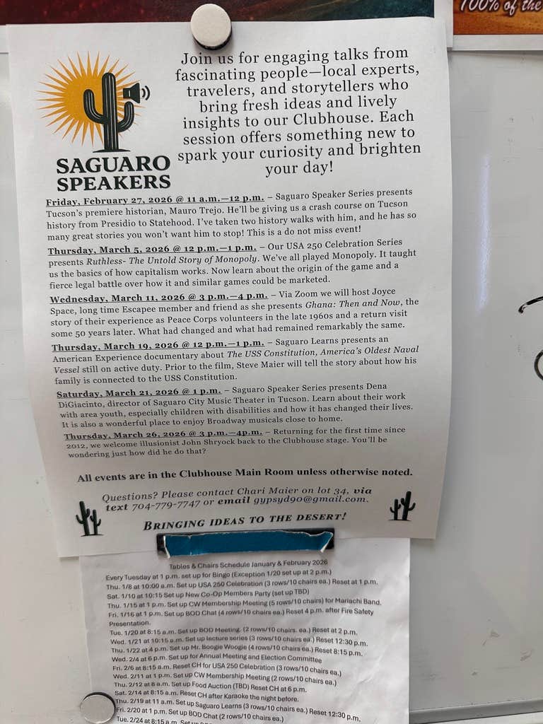 Camper-submitted photo at SKP Saguaro Co-Op near Dragoon, AZ