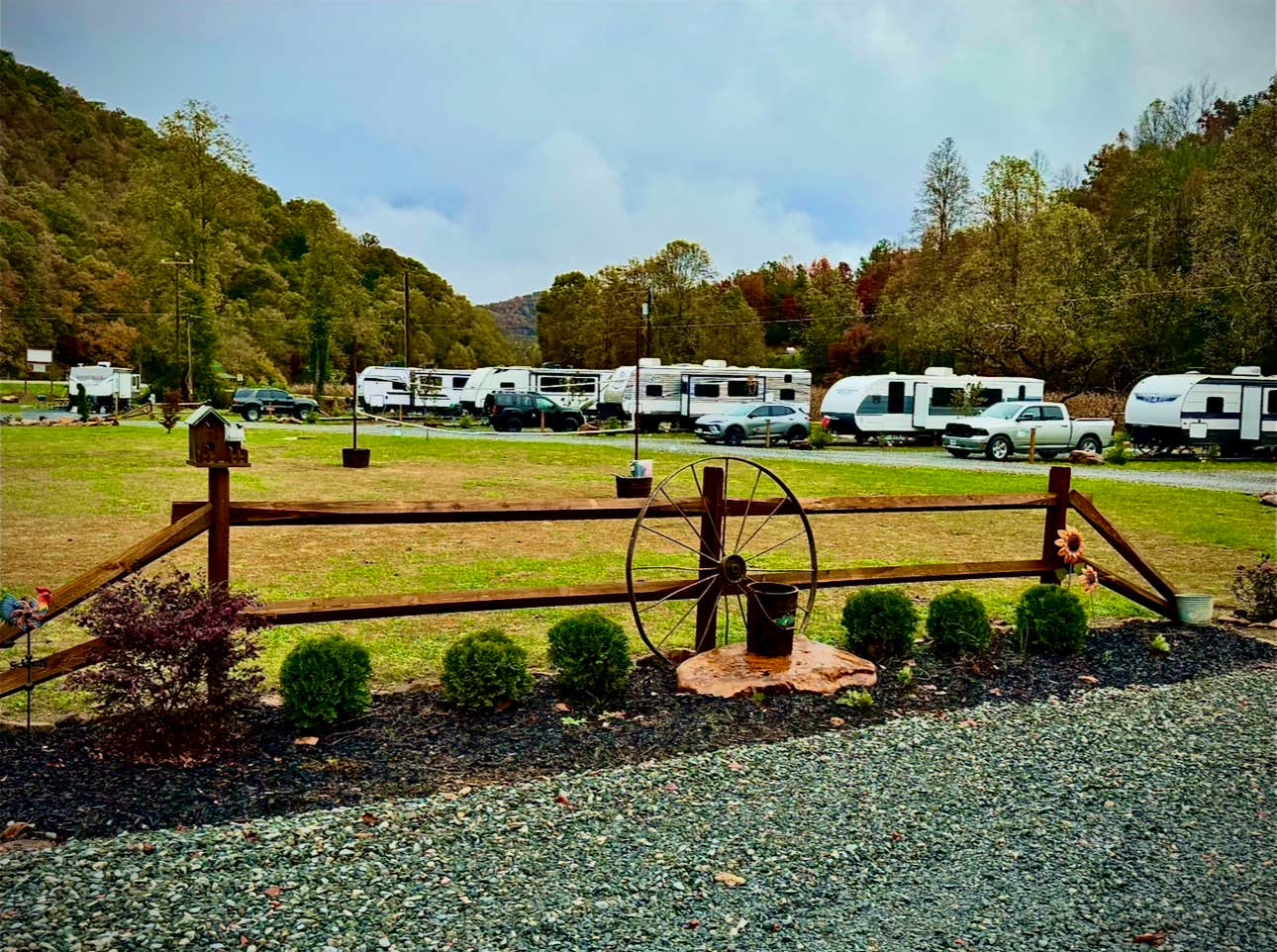 Tracy M.'s photo of rv camping at The Meadows at Double Creek RV Campground near Tusquitee National Forest