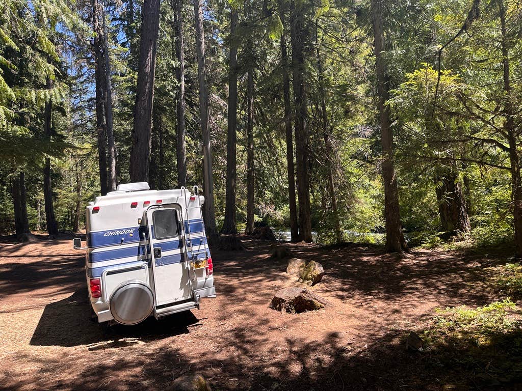 Camper-submitted photo at Beautiful Spot NF 4630 by the River near Gervais, OR