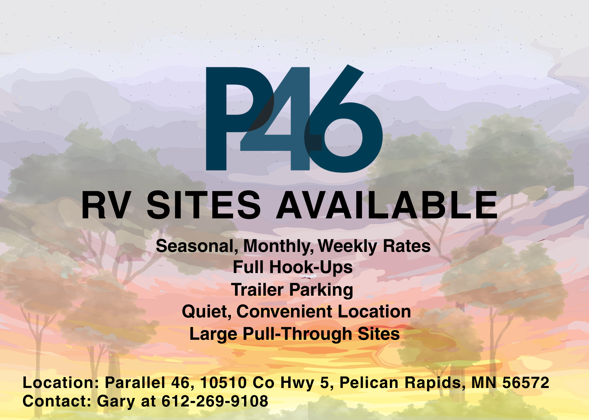 Camping near Wagner Park: Parallel46, Detroit Lakes, Minnesota