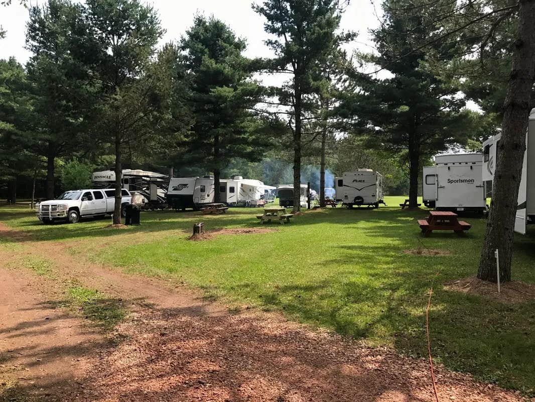 Camper-submitted photo at Rivers Edge Campground - Birchwood near Sarona, WI