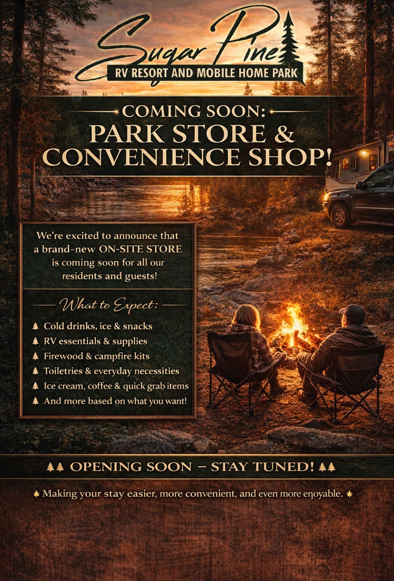 Camper-submitted photo at Sugar Pine RV Resort near Avery, CA