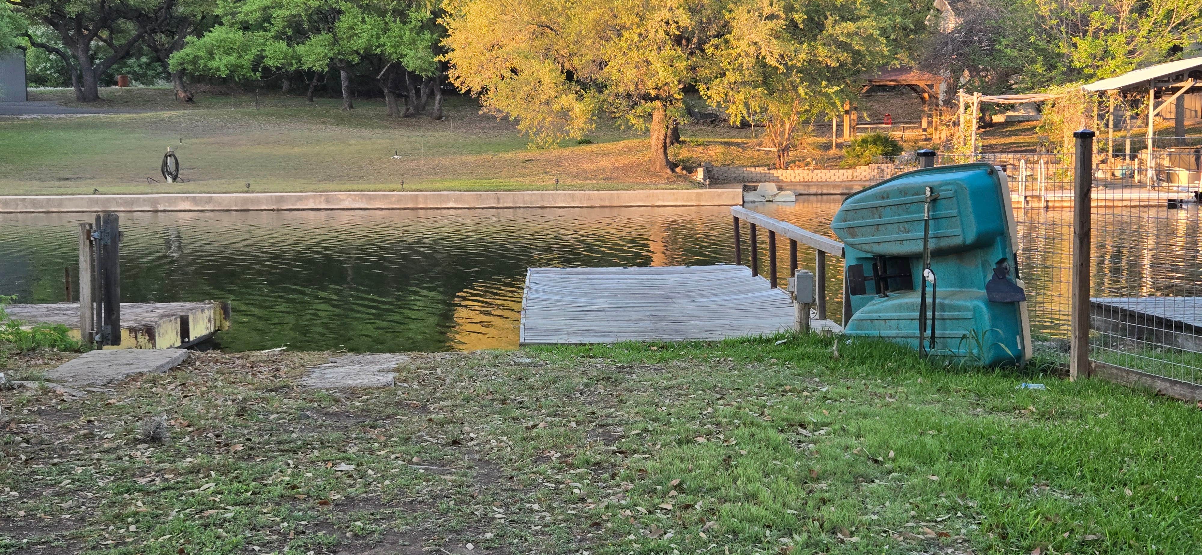 Camper-submitted photo at Kayaker's dream RV campsite near Llano, TX