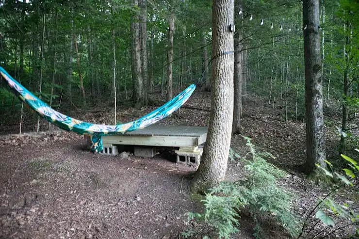 Camping near Plymouth Sands Camping Area: Hobbit Hollow Tent Site (walk-in), Rumney, New Hampshire