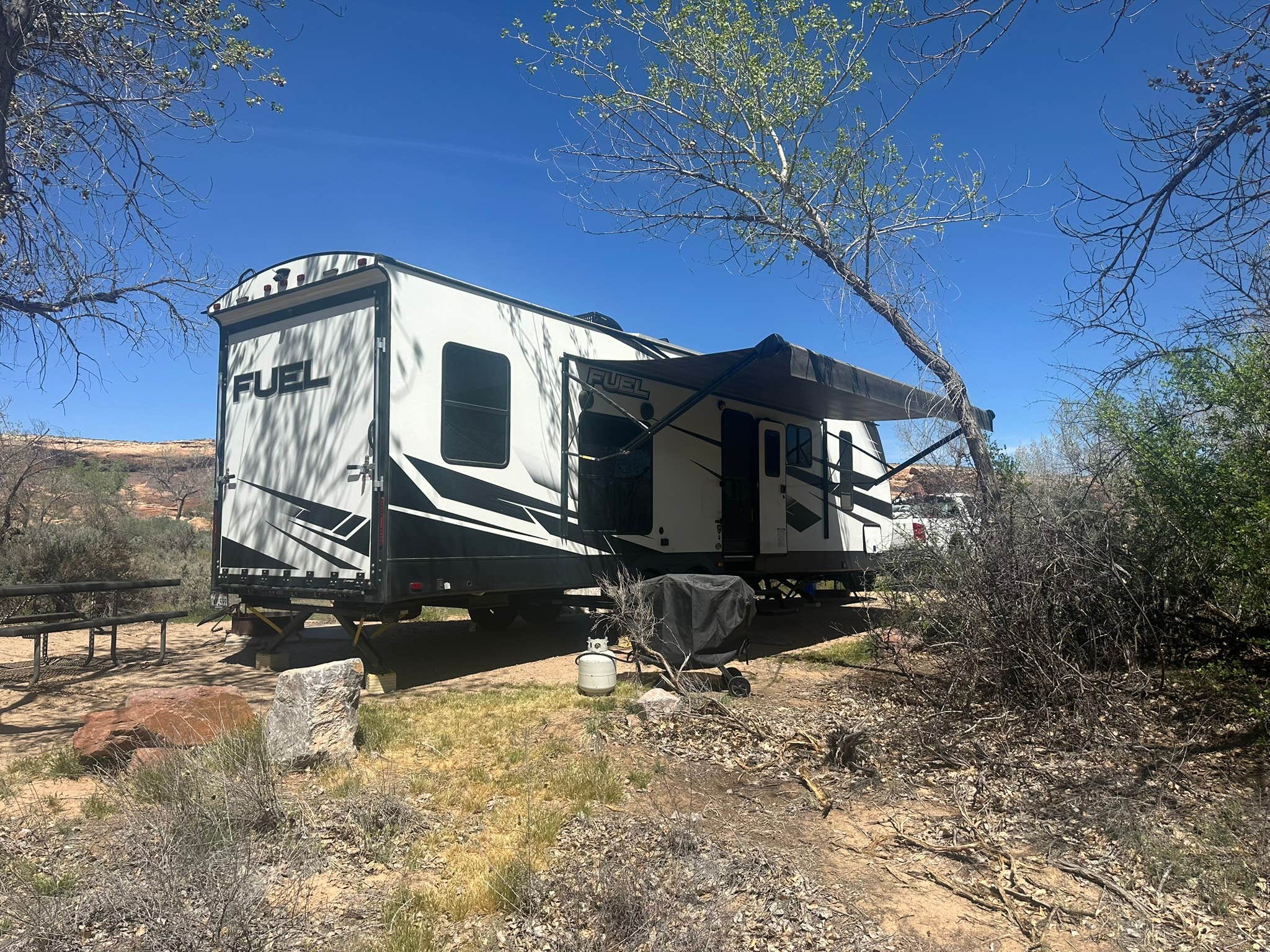 Mike M.'s photo of rv camping at Sand Island Recreation Area — Bears Ears National Monument near Mexican Hat, UT