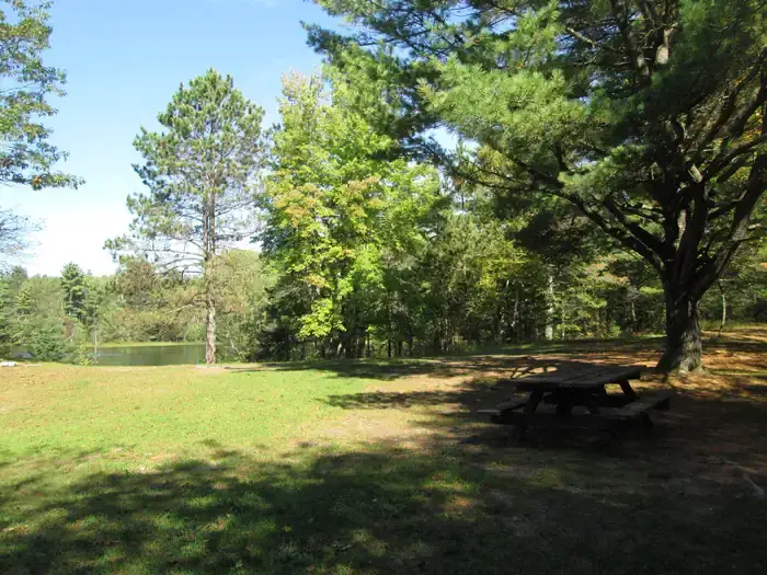 Camper-submitted photo at Swan Lake Campsites — Hiawatha National Forest near Wetmore, MI