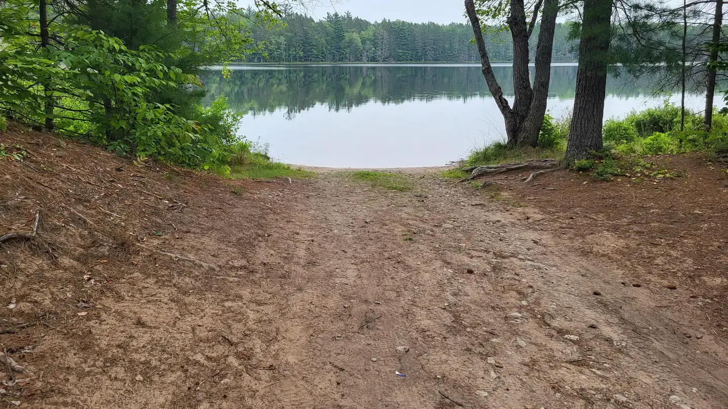 Camper-submitted photo at Swan Lake Campsites — Hiawatha National Forest near Wetmore, MI