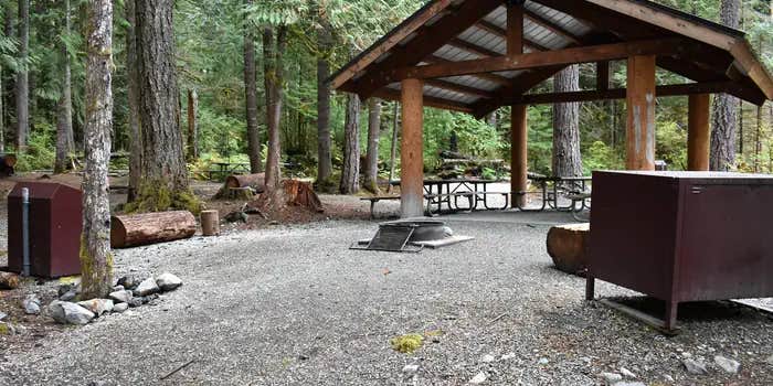 Camper submitted image from Upper Goodell Group Campground — North Cascades National Park