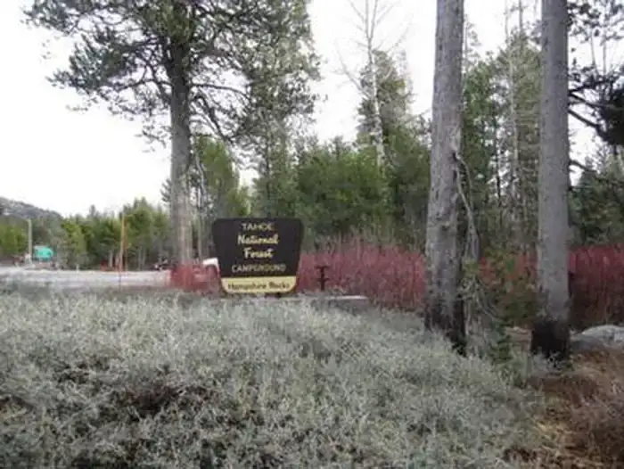 Camping near Big Bend Group (Yuba River): Hampshire Rocks, Norden, California