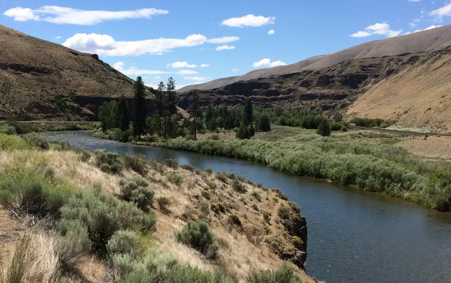 Camper-submitted photo at Yakima River Canyon Campgrounds (Umtanum, Lmuma Creek, Big Pines, Roza) — Yakima River Canyon near Yakima, WA
